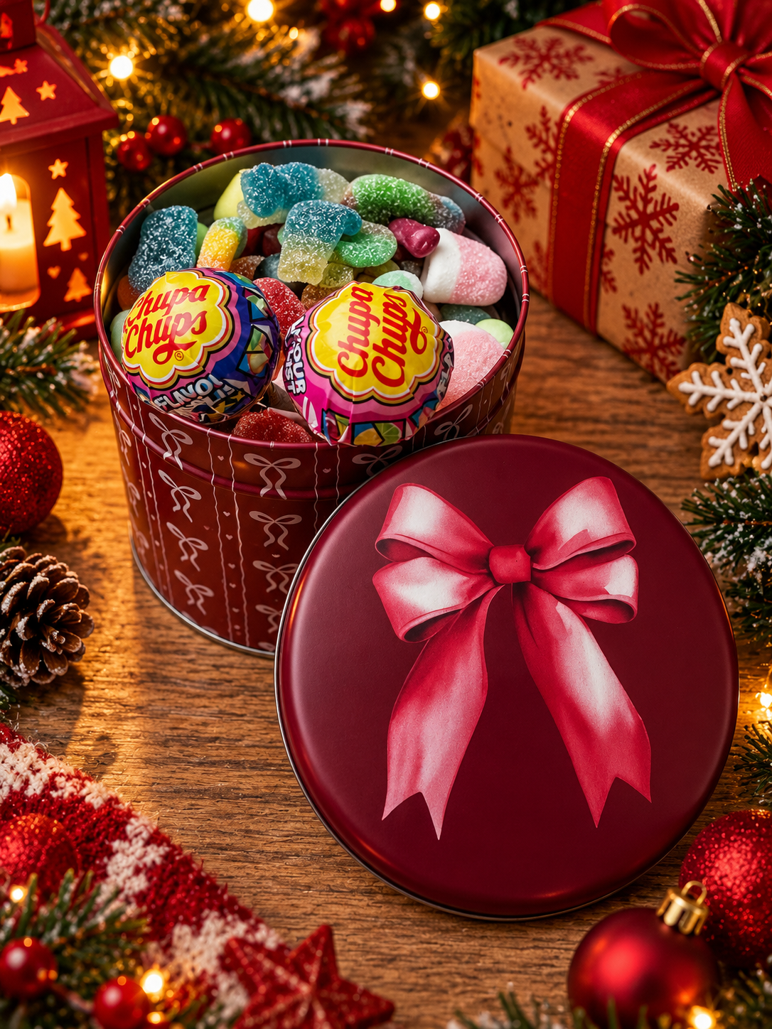 Boîte de Noël 700grs + 2 sucettes