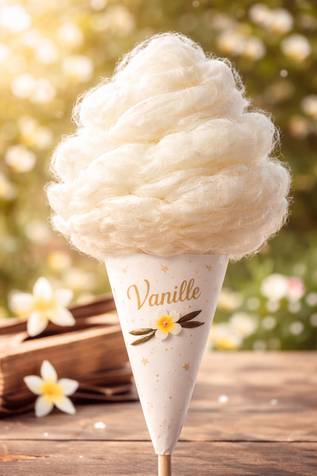 Barbe à papa Vanille 50 grs